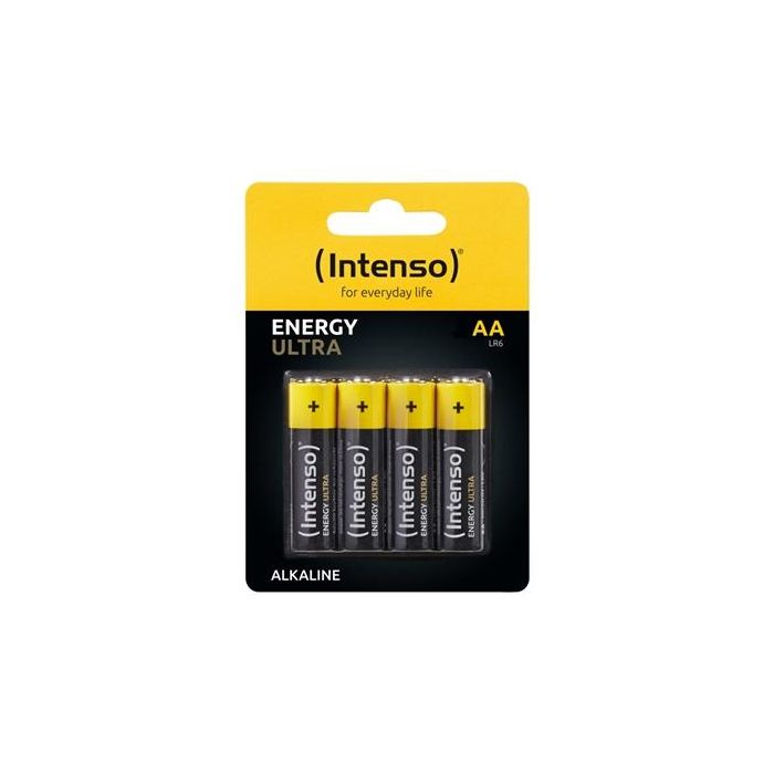 Intenso Pack Pilas Alcalinas Energy Ultra AALR06, 4 Uds., AA, 2600 mAh, 1.5V, Sin Mercurio 0 Intenso Pack Pilas Alcalinas Energy Ultra AALR06, 4 Uds., AA, 2600 mAh, 1.5V, Sin Mercurio 0