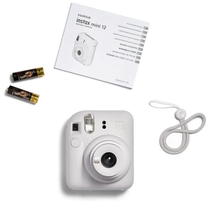 Fujifilm Cámara Instantánea Mini Instax 12 con Flash Automático y Modo Selfie, Azul Pastel 2