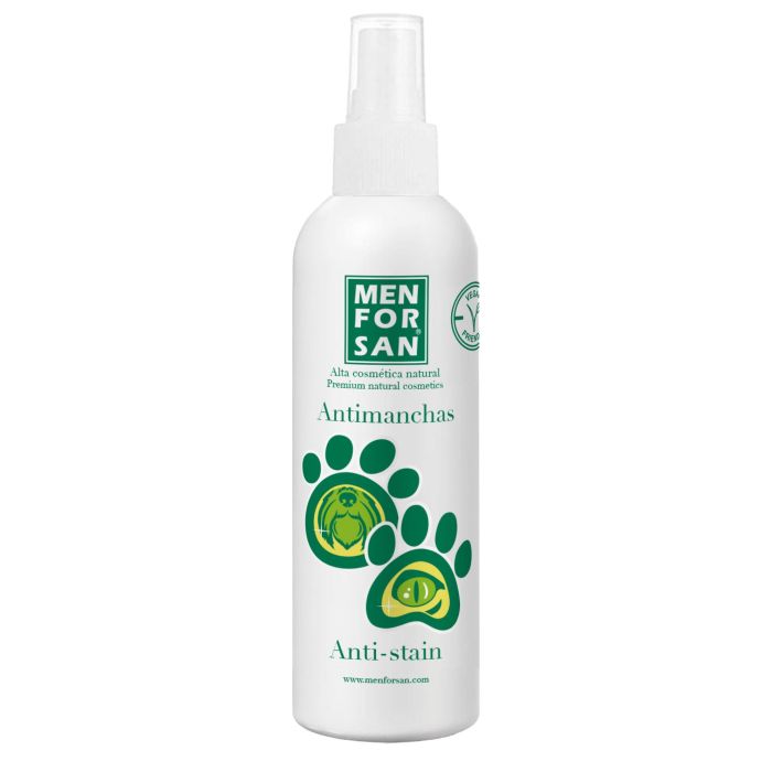 Men For San Antimanchas Ojos y Hocico Perros y Gatos para Pelaje Blanco con Aloe Vera, Manzanilla y Romero 125 mL