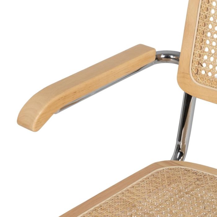 Silla Natural Madera-Ratán Salón 61,50 X 53 X 82,50 cm