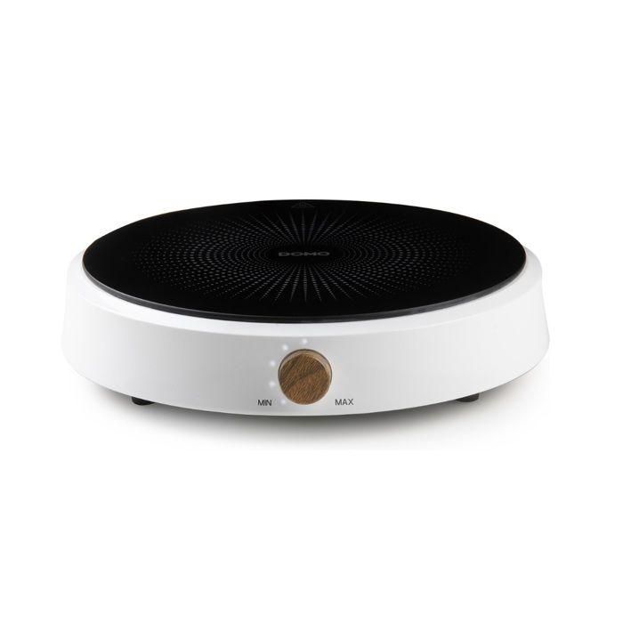 Domo DOM1737417288043 Placa de inducción DO30112IP 2000W, 1 quemador, diseño redondo blanco 0 Domo DOM1737417288043 Placa de inducción DO30112IP 2000W, 1 quemador, diseño redondo blanco 0