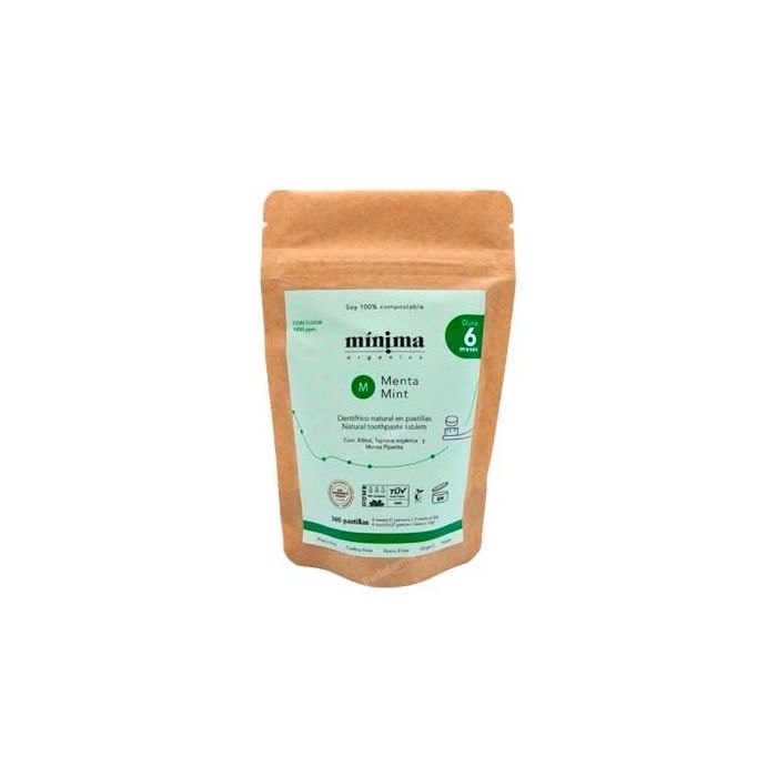 Dentifrico En Pastilla Menta Con Fluor  Recarga Bolsa 360 Uds Dentifrico En Pastilla Menta Con Fluor  Recarga Bolsa 360 Uds