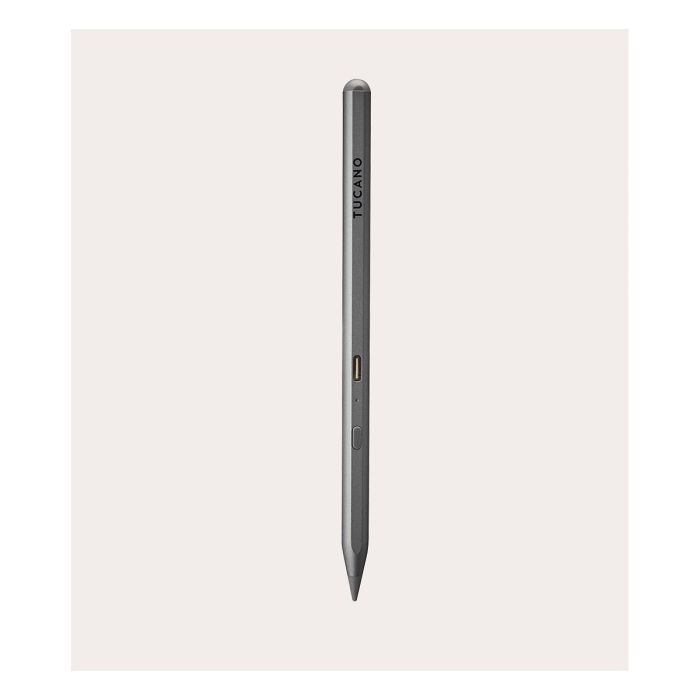 Tucano Pencil 3 UTILITY STYLUS PEN para Apple iPad 7th-10th gen, iPad Air 10.9" 3rd-5th gen, iPad Pro 11" 1st-5th gen - Gris (Aluminio, Bluetooth, Batería 230mAh)