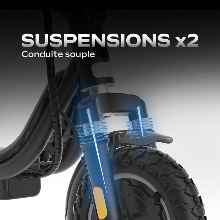 EZWAY EX100 Patinete eléctrico 450W, ruedas de 10 pulgadas, 25 km autonomía 3 EZWAY EX100 Patinete eléctrico 450W, ruedas de 10 pulgadas, 25 km autonomía 3