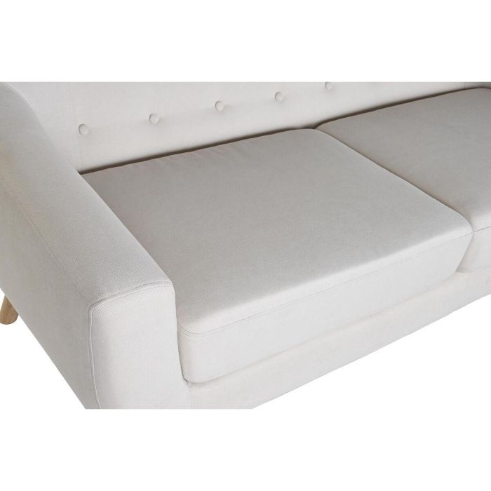 Sofa Scandi DKD Home Decor Crema Natural 82 x 82 x 172 cm 3