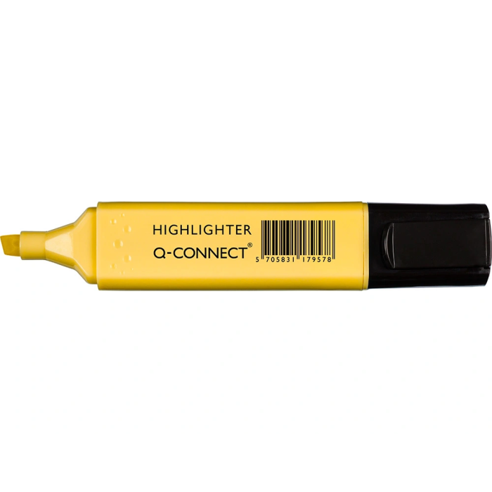 Q-connect Rotulador fluorescente pastel, punta biselada, estuche 6 unidades, colores surtidos, trazo 1-5 mm 4