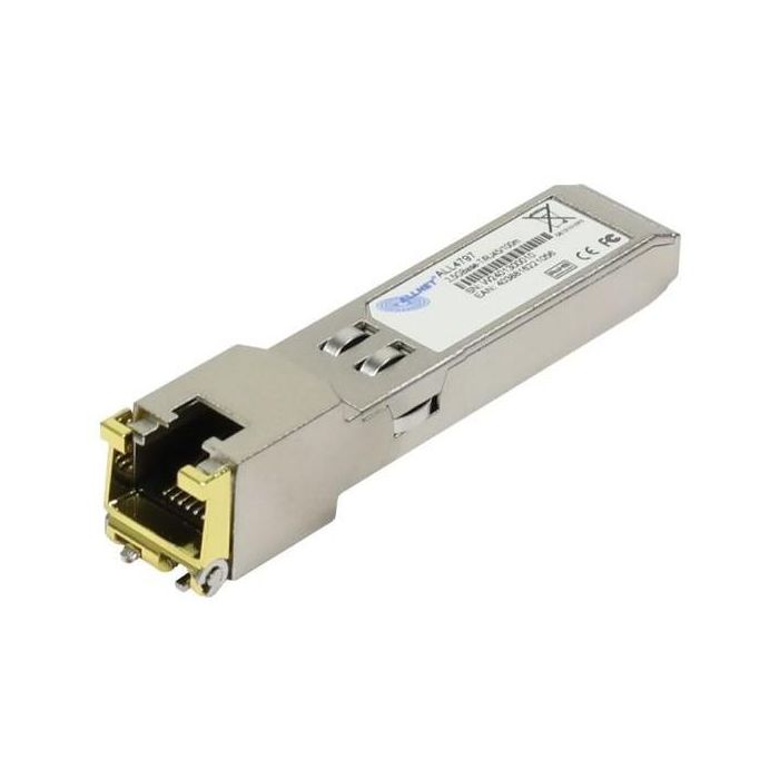 ALLNET ALL4797 SFP (Mini-GBIC) 2.5Gbit RJ45 Módulo Transceptor Cobre, Plug and Play, 100m, 2.5 Gigabit Ethernet