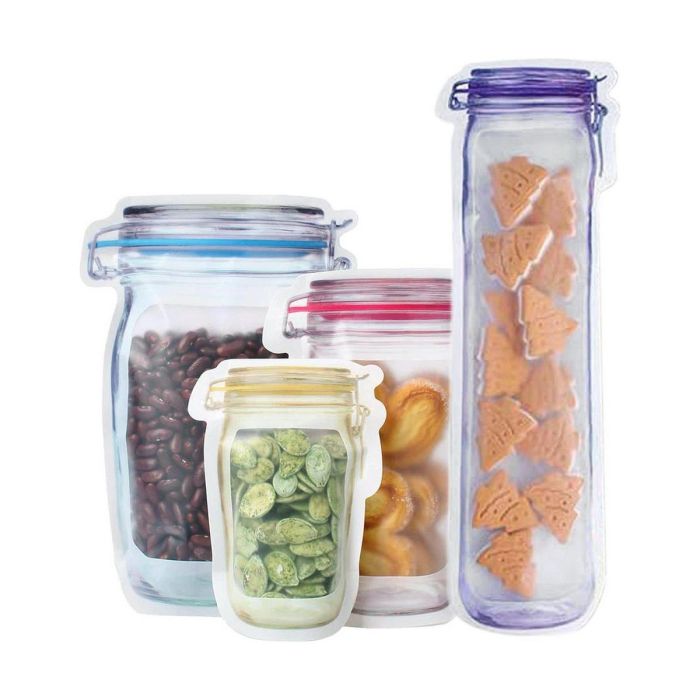 Set de Bolsas Reutilizables para Alimentos (16,5 x 24,3 x 7,4 cm) 3 Set de Bolsas Reutilizables para Alimentos (16,5 x 24,3 x 7,4 cm) 3