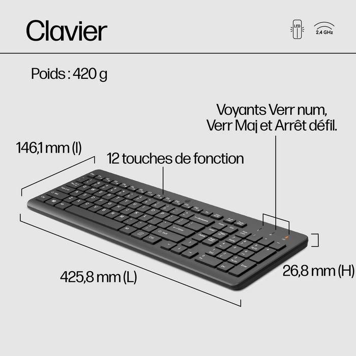 HP Teclado y Ratón Inalámbricos Ergonómicos HP 330 con Teclado Numérico - Diseño Preciso y Cómodo 12 HP Teclado y Ratón Inalámbricos Ergonómicos HP 330 con Teclado Numérico - Diseño Preciso y Cómodo 12