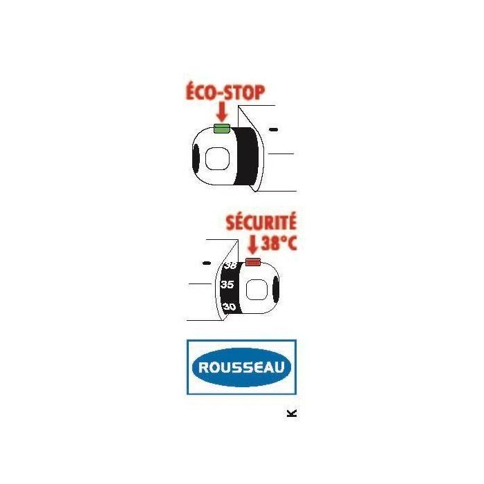 ROUSSEAU Grifo Mezclador Termostático Ducha Volga 2 Cromo Anti-escaldado Ahorro Agua 150mm Latón Certificado ACS Clásico 2