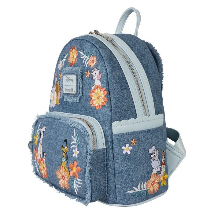 Mochila Denim Disney Loungefly 26cm 4 Mochila Denim Disney Loungefly 26cm 4
