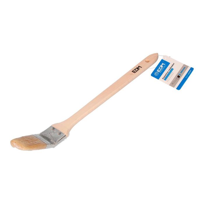 Edm Paletina radiador 40mm, mango de madera, cerdas naturales, para todo tipo de pinturas 1 Edm Paletina radiador 40mm, mango de madera, cerdas naturales, para todo tipo de pinturas 1
