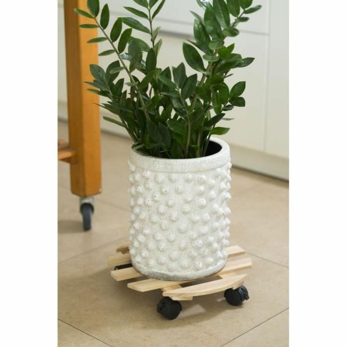 Soporte con Ruedas para Macetas Nature Natural Madera de abeto 1 Soporte con Ruedas para Macetas Nature Natural Madera de abeto 1