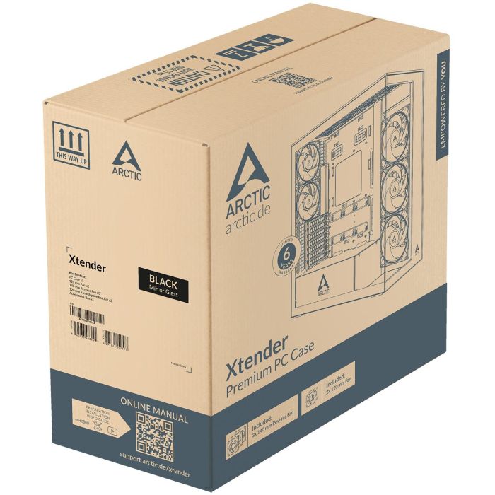 Arctic Xtender mirrow black window w/o GPU vertical mount Black 8 Arctic Xtender mirrow black window w/o GPU vertical mount Black 8