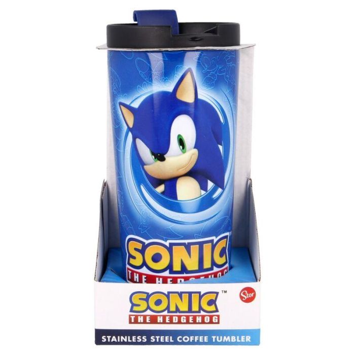 Vaso cafe acero inoxidable Sonic The Hedgehog 425ml 3