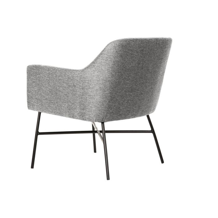 DKD Home Decor Sillón Scandi Gris Claro Negro 62 x 76.5 x 66 cm 6