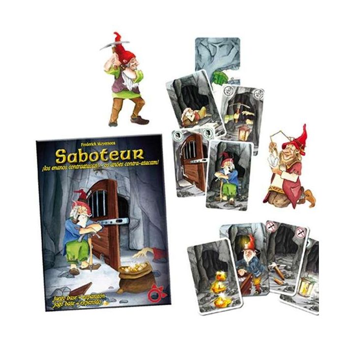 Juego del saboteador. consigue máximo de oro para ganar (juego base + expansión) 1 Juego del saboteador. consigue máximo de oro para ganar (juego base + expansión) 1