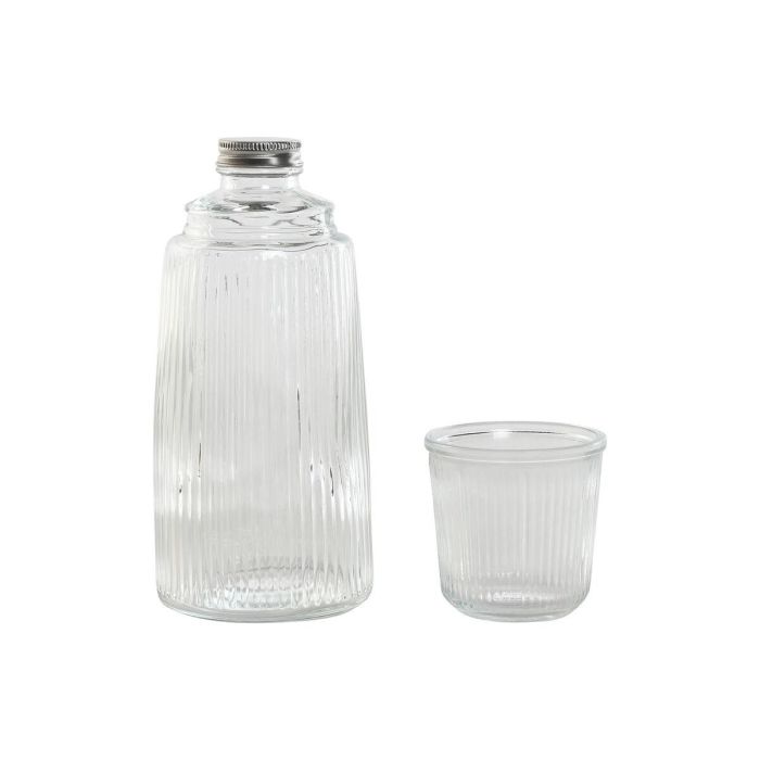 Botella Basicos DKD Home Decor Transparente 10.3 x 26 x 10.3 cm Set de 2 3