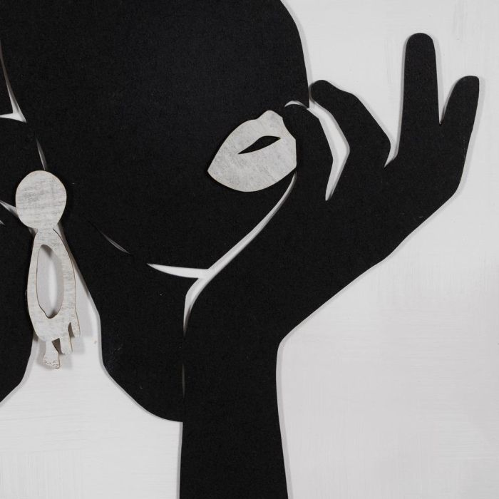 Cuadro Relieve 2/M Madera Decoración 40 X 60 cm