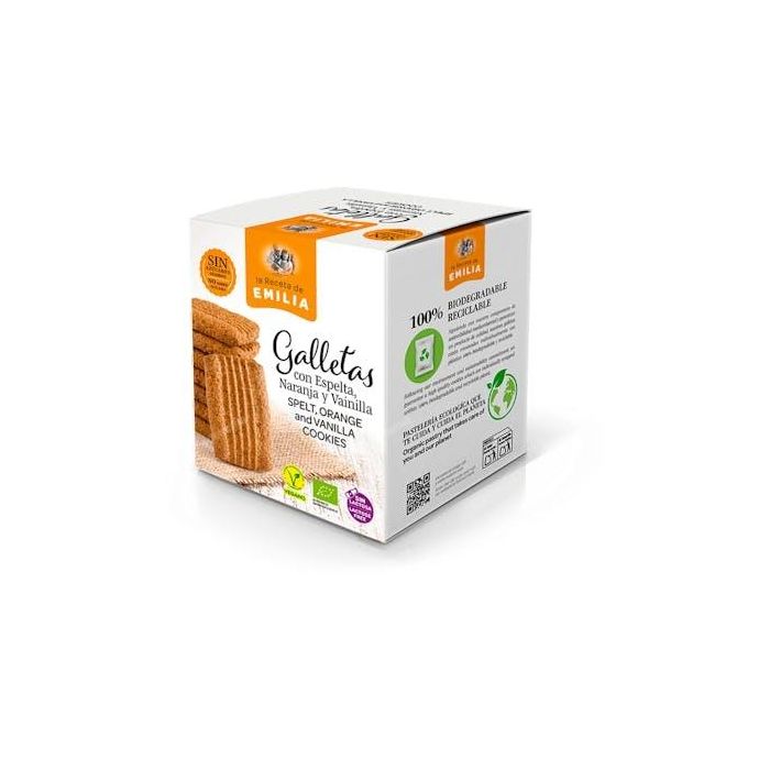La Receta de Emilia Galletas con Espelta, Naranja y Vainilla