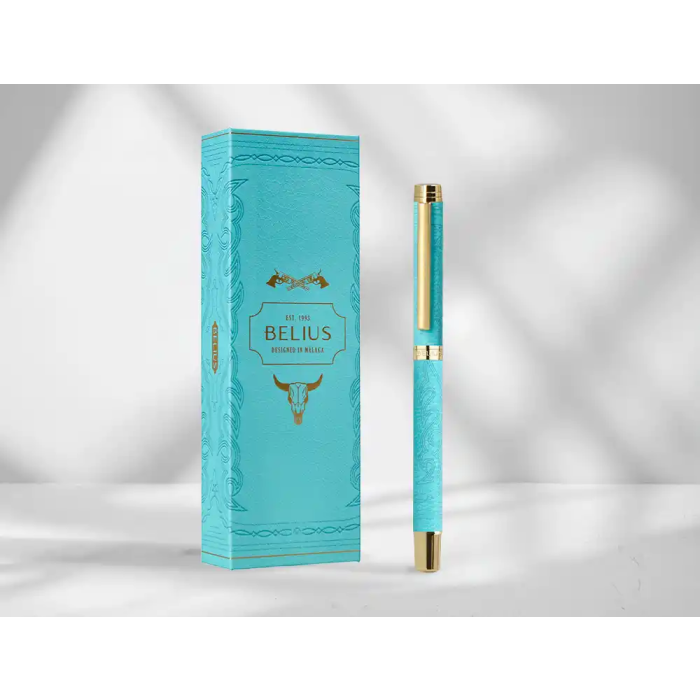 Belius Roller Wild West Turquesa Dorado Tinta Negra Caja de Diseño 4