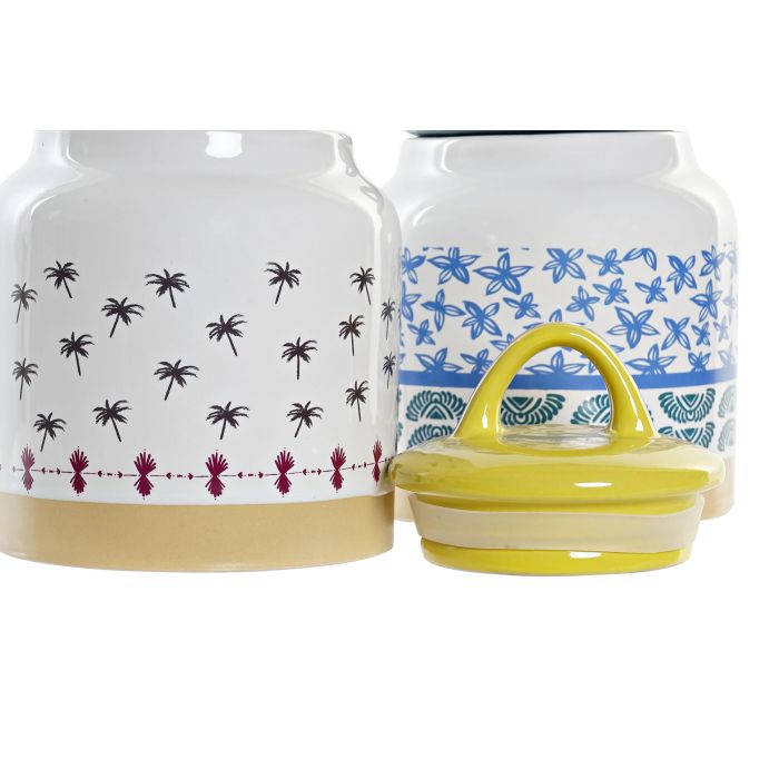 DKD Home Decor Bote Colonial Colección Africa de Gres Turquesa Azul, Apto Microondas y Lavavajillas, Acabado Mate (Pack 4 Unidades) 1 DKD Home Decor Bote Colonial Colección Africa de Gres Turquesa Azul, Apto Microondas y Lavavajillas, Acabado Mate (Pack 4 Unidades) 1