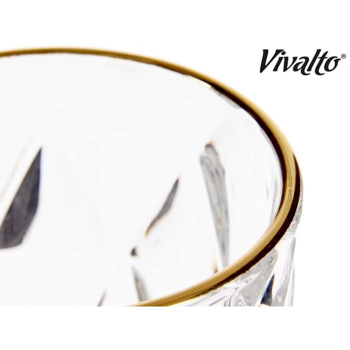 Copa Agua 254Ml Diamante Filo Oro Vivalto 8X15CM (36 Unidades) 4 Copa Agua 254Ml Diamante Filo Oro Vivalto 8X15CM (36 Unidades) 4