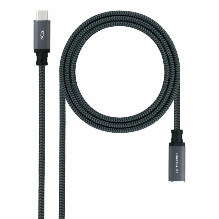 Cable USB NANOCABLE USB 3.2 GEN2x2 100W C/M-H Negro 1,5 m 10