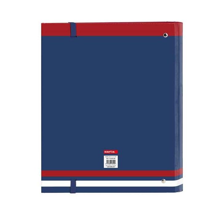 Carpeta de anillas Safta University A4 Rojo Azul marino (27 x 32 x 3.5 cm) 1