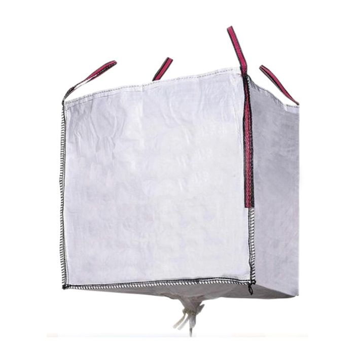 Big bag saco de escombros 90x90x90cm . color blanco aguanta hasta 1000kg densidad 100 g/m²