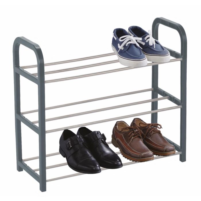 Confortime Zapatero Metal/Plástico 3 Pisos 40 x 19 x 44 cm (12 Unidades) 2