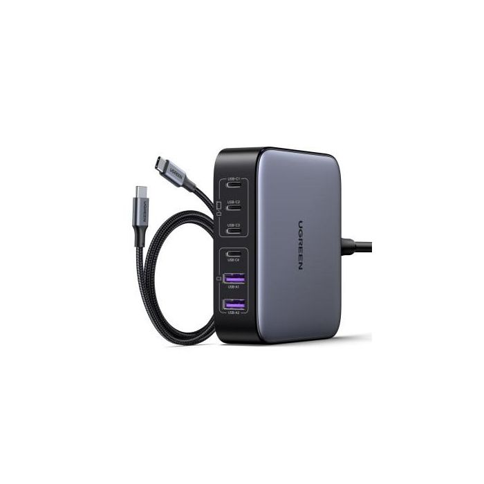 Ugreen Nexode Universal Negro, Gris Corriente Alterna Carga Rápida Interior 7