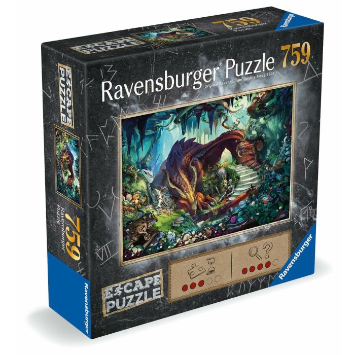 Ravensburger RAV1704950076418 Puzzle de escape: En la cueva del dragón, 759 piezas, para Adultos y niños +12 años 1 Ravensburger RAV1704950076418 Puzzle de escape: En la cueva del dragón, 759 piezas, para Adultos y niños +12 años 1