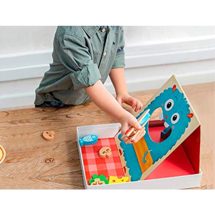 Goula Hungry Monster Juego de Destreza de Madera, Prepara la Pizza Antes de que el Monstruo Tragón se lo Coma 2 Goula Hungry Monster Juego de Destreza de Madera, Prepara la Pizza Antes de que el Monstruo Tragón se lo Coma 2