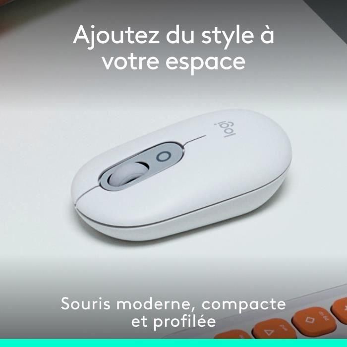 Ratón Logitech POP Blanco 1 Ratón Logitech POP Blanco 1