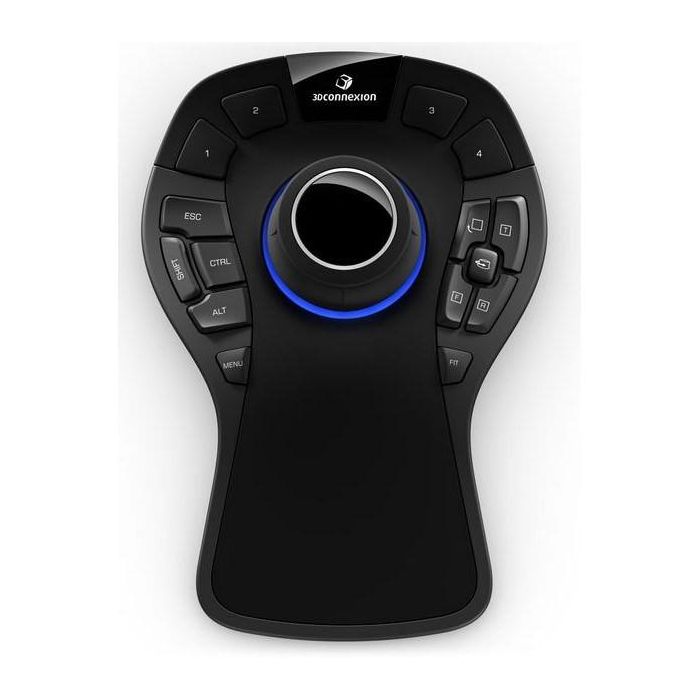 3Dconnexion SpaceMouse Pro Ratón 3D - 15 Botones - Negro/Gris - 3DX-700040 3