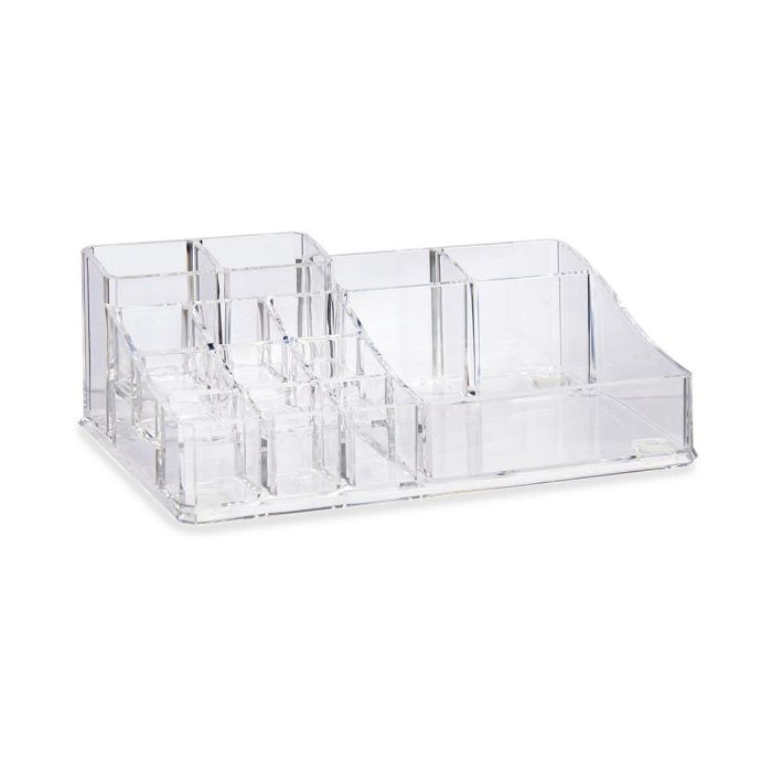 Berilo Organizador 14 Huecos Transparente 22.3x7.2x12.7 cm (Set de 12) 1