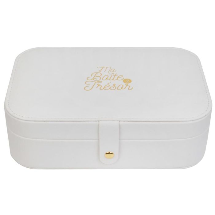 The Concept Factory Joyero Rectangular Emotion Compartimentado Para Casa y Viajes 4