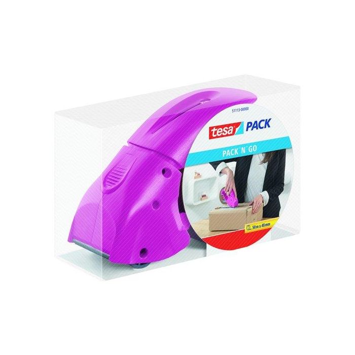 Maquina Precintar Tesa Tesapack Pack´N Go Rosa