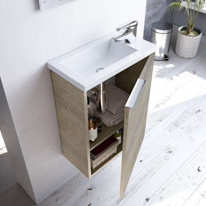 Mueble 40 1 puerta+ espejo + lavabo compact 4