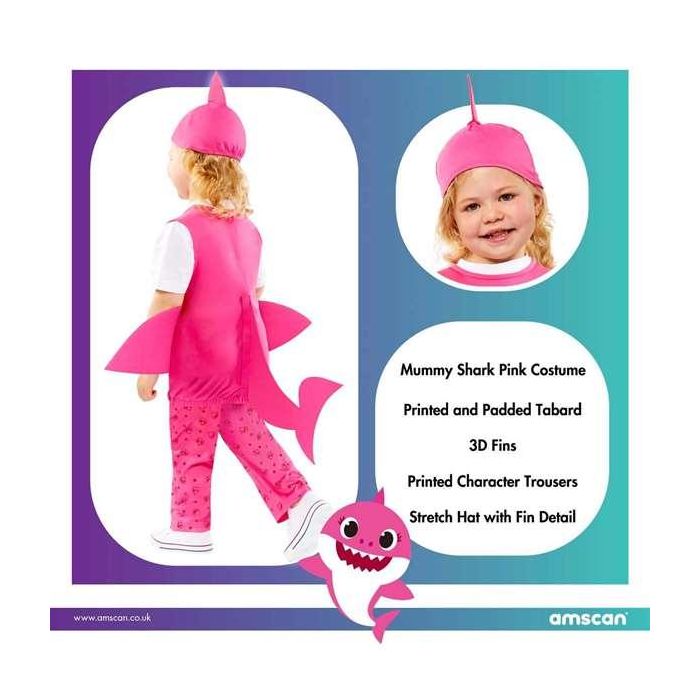 Disfraz bebe baby shark mama rosa talla 2-3 años 9 Disfraz bebe baby shark mama rosa talla 2-3 años 9