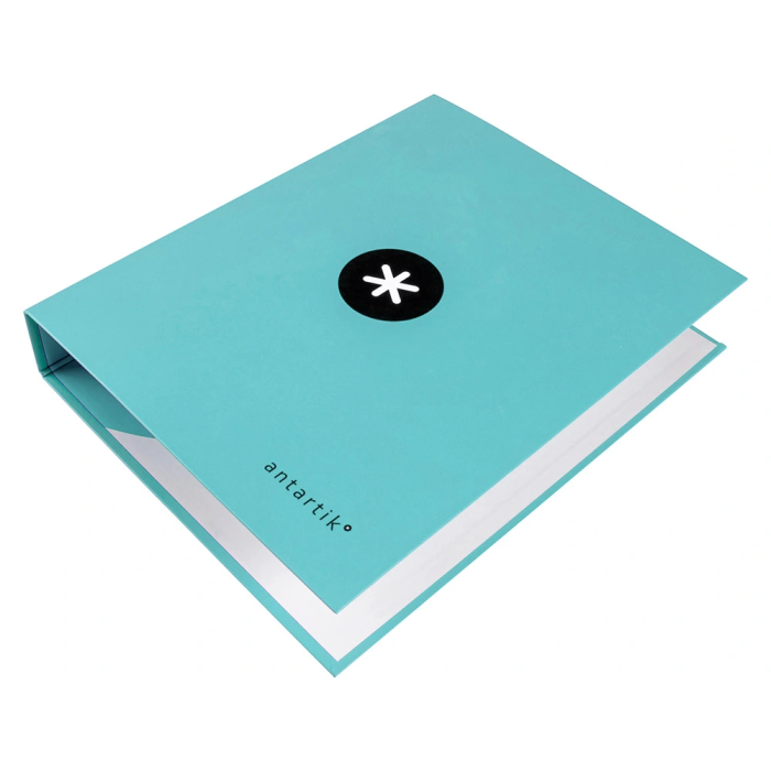 Antartik Carpeta 4 anillas 40 mm mixtas A4 forrada color menta 2