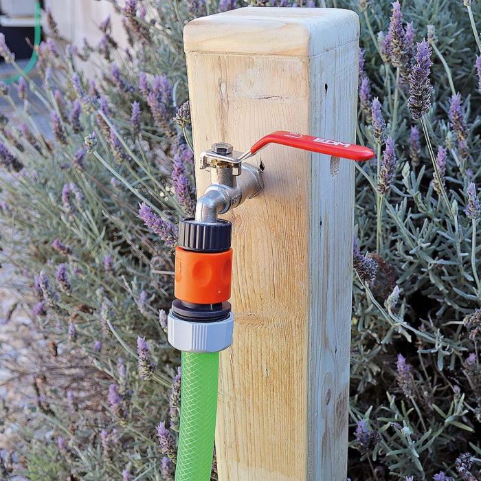 Edm Conector rápido 5/8" - 3/4" (16mm - 19mm) Modelo 4 enganches Polipropileno Gris/Naranja 1