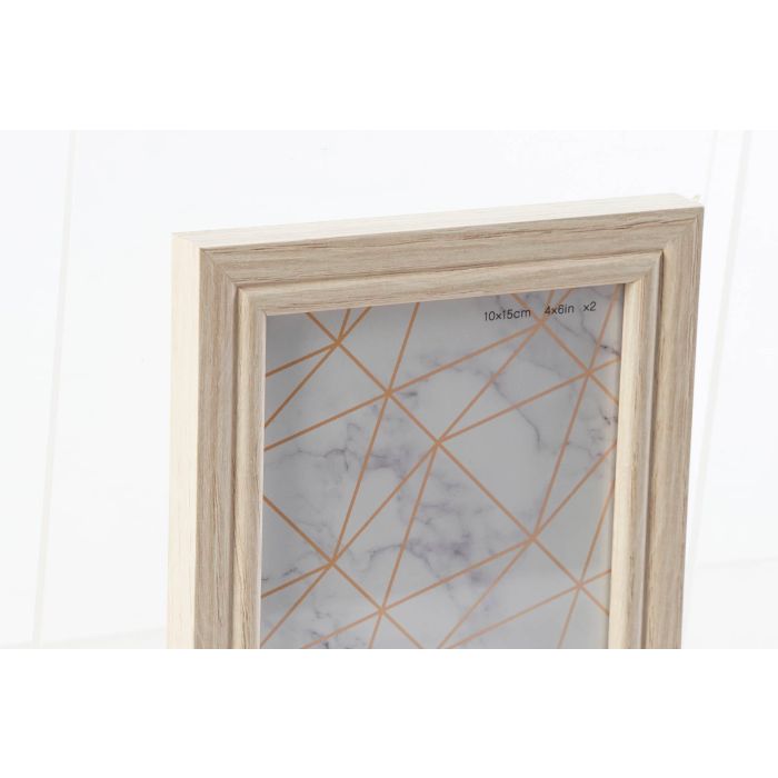 DKD Home Decor Marco de Fotos Set de 7 Verde Menta y Natural MDF y Cristal 45 x 32.5 cm 1