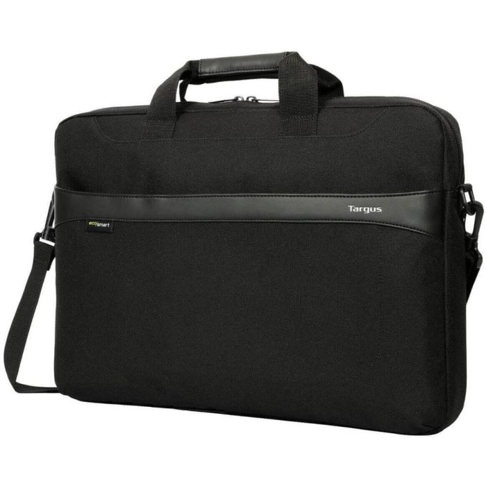 Targus GeoLite Funda Slip Case para Portátil 14" Negro, Resistente al Agua, Asa, Correa Hombro, Bolsillo Frontal, Reciclado 2