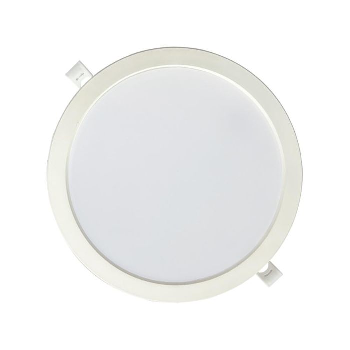 Edm Pack 3 Downlights LED 18W Luz Fría 6400K - Empotrables Redondos, 1820LM, Blanco 1 Edm Pack 3 Downlights LED 18W Luz Fría 6400K - Empotrables Redondos, 1820LM, Blanco 1