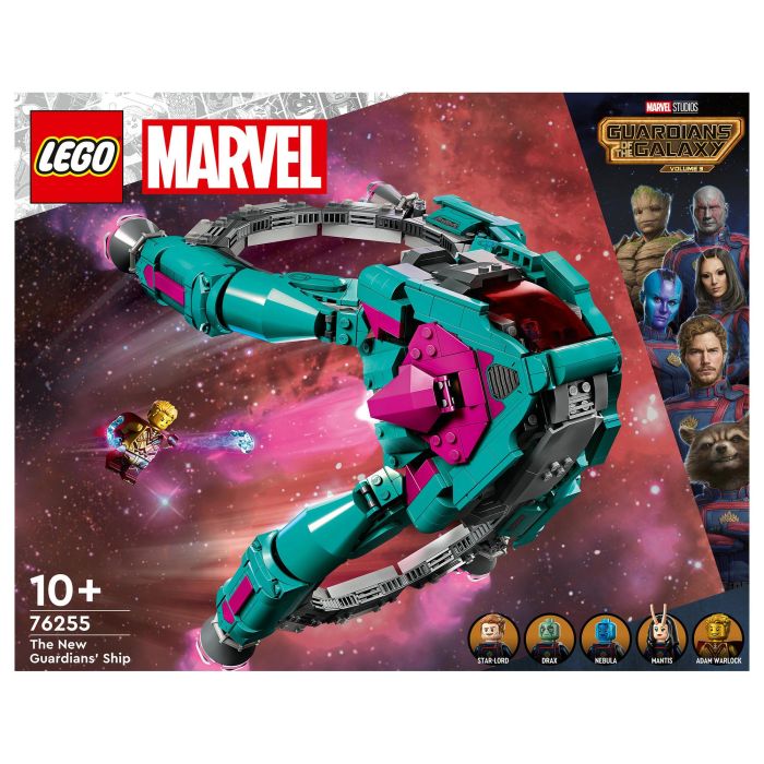 LEGO 76255 Nave de los Nuevos Guardianes Marvel Super Heroes Juego Construcción 1108 Piezas 10+ Años