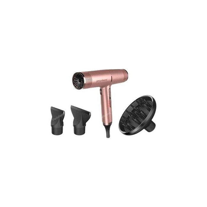 Ga.Ma Professional Secador IQ Perfetto Golden Rose ultraligero 294g con tecnología Oxy Active, 2000W, bajo ruido 78dB, 2 boquillas + difusor