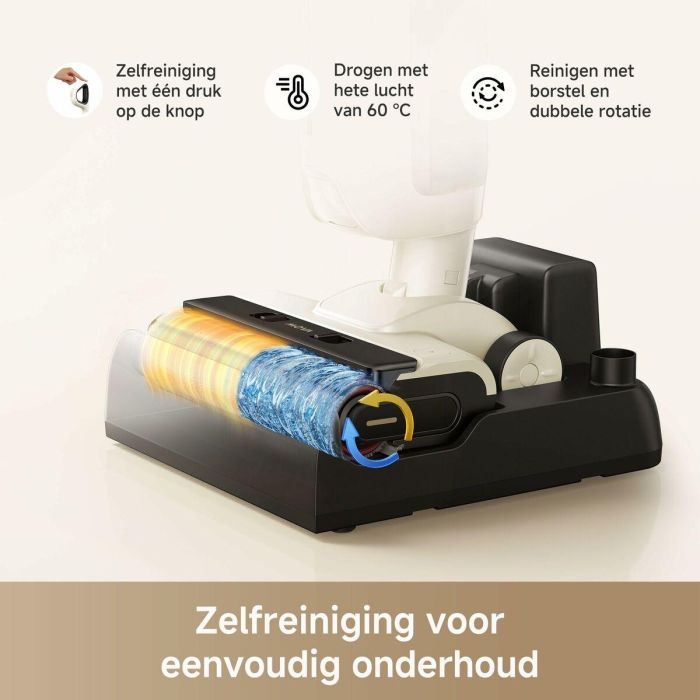 Mova Aspiradora en Seco y Húmedo K30, MOV1735114011141 - Alcance Plano 180°, Succión 18 kPa, Limpieza de Bordes, Secado con Aire Caliente 11