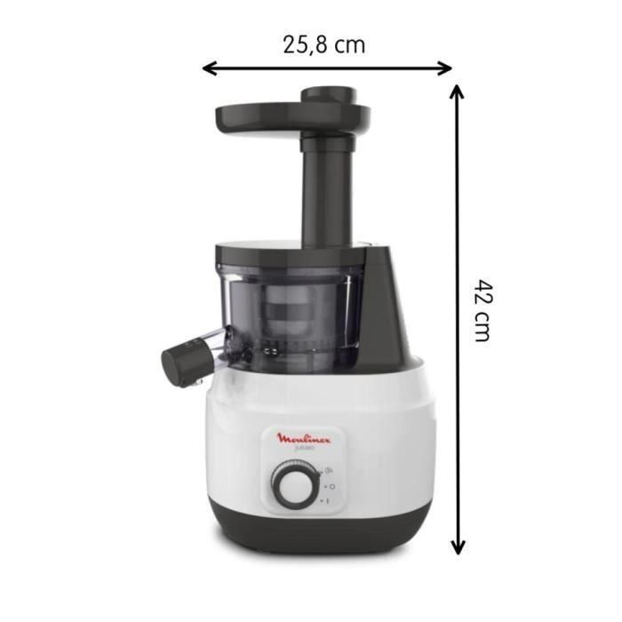 Extractor de jugo Moulinex, presione en frío, extracción óptima, 1 velocidad, pulpa controlada, silencio, jugoo zu150110 5